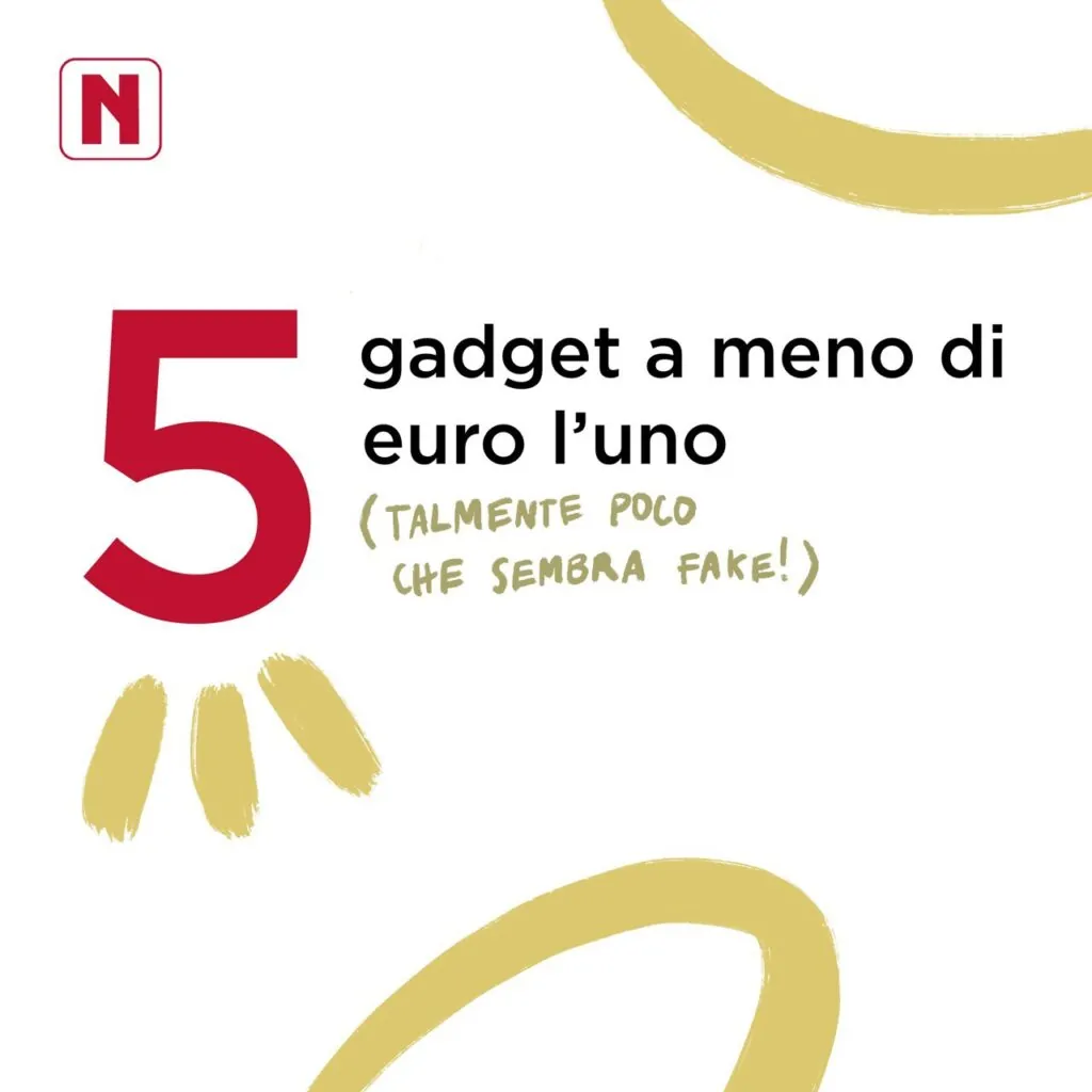 gadget economici: 5 gadget a meno di 5 euro